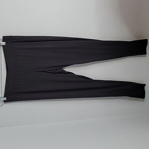 Lands' End Black Base Layer Jogger Leggings Size Large 14-16